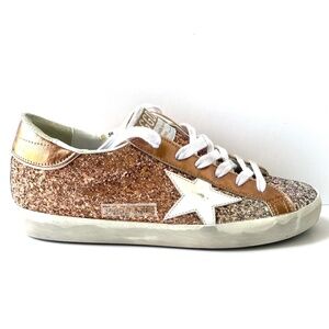 GOLDEN GOOSE Super Star in Silver/Peach  - MSRP $695.00 - BNIB